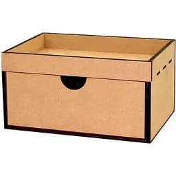 Декоративний комод-шухляда Rosa Talent з бортиком МДФ 23х16.5х12 см