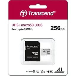 Карта пам'яті Transcend microSDXC 300S 256GB UHS-I (U3) + adapter SD (TS256GUSD300S-A) [71414] - мініатюра 2