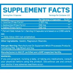Амінокислоти Everbuild Nutrition BCAA 8:1:1, 400 капсул - мініатюра 2