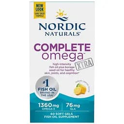 Комплекс Омега-3-6-9 Nordic Naturals Complete Omega Xtra Екстра 1000 мг з лимоном 60 капсул