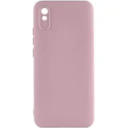 Чехол TPU Getman Liquid Silk Full Camera для Xiaomi Redmi 9A Розовый / Pink Sand