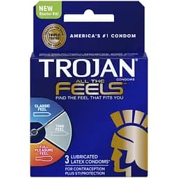 Упаковка 3 шт Trojan All the Feels