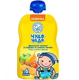 Пюре Чудо-Чадо Pouch Фруктовий салат з печивом і злаками, 90 г
