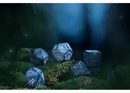 Набір кубиків Elvish Cobalt & Silver Dice Set , 7 шт. (SELV10) - мініатюра 5