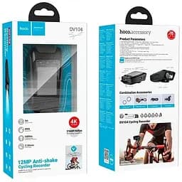 Екшн-камера Hoco DV104 4k Anti-shake Riding recorder для велосипеда 2160p - мініатюра 9