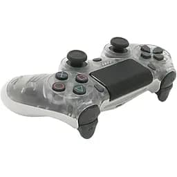 Геймпад Brazzers беспроводной для PS4 Wireless DualShock 4 разъем для наушников LED light bar Transparent gray 3.7V 600 mAh Blister-box