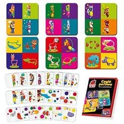 Гра розвиваюча Чия половинка? з пластиковими картками Vladi Toys 18.5х22.5х3.5 см det0012931 - мініатюра 2