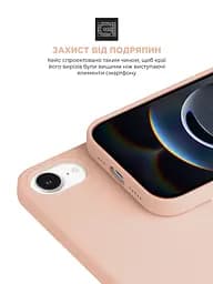 Силиконовый чехол с MagSafe для Apple iPhone 16e/17e, ICON2 MagCase, пудровый, противоударный, панель с мягкой подкладкой, защита всего корпуса, поддержка беспроводной зарядки, совместим с защитными стеклами и пленками, ArmorStandart (ARM83969) - мініатюра 5