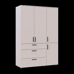 Шафа для одягу Doros Торн Кашемір 3 ДСП/3Ш (полиці) 135х51.6х200 (44900498) - мініатюра 13