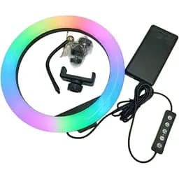 Кільцева лампа RGB MJ33 з тримачем для телефону