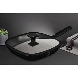 Сковорода-гриль з кришкою Berlinger Haus Monaco Collection 28 см чорна (BH 7093) - мініатюра 3