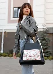Женская сумка Sambag HOBO BLISS Черная 34 х 31 х 12 см (53453713)
