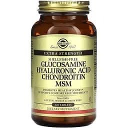 Solgar глюкозамин, гиалуроновая кислота, хондроитин и МСМ 120 таблеток 