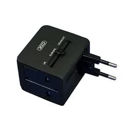 Переходник зарядное на все розетки мира Adapter XO WL-01 EU-US-UK