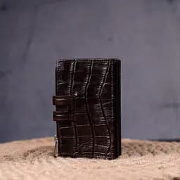 Чоловічий шкіряний картхолдер KARYA 10.4х6.2х1 см acs0025916 - мініатюра 7