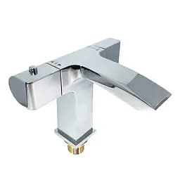 Смеситель для умывальника термостатический латунный корпус гайка хром Gappo 1/6 G1007-40 Хром