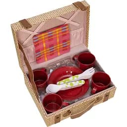 Дитячий ігровий посуд Champion Набір пікнік 26х19.5х10 см червоний (CH22006)