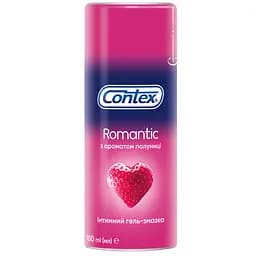 Інтимний гель-змазка Contex Romantic з ароматом полуниці (лубрикант), 100 мл (8159537)