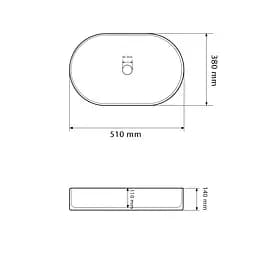 Умивальник VBI Verona 50 beige stone matt накладний VBI-011325 - мініатюра 5