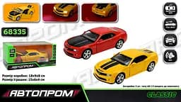 
Машинка металева Chevrolet Camaro SS 1:32 АВТОПРОМ світло звук 68335 - мініатюра 6