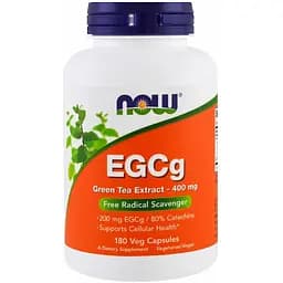 Зелений чай EGCg Now Foods екстракт 400 мг 180 капсул