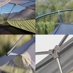 Намет тримісний Naturehike Cloud Up 3 (NH18T030-T) темно-зелений - мініатюра 3