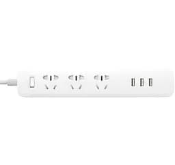 Подовжувач XiaomiXiaomi Power Strip 27W QC3.0 (3 розетки + 3 USB) 1.8 m White (MJCXB02QM) (NRB4049CN) - мініатюра 2