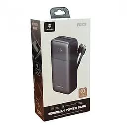 Зовнішній акумулятор Power bank LENYES PX342D 30000 mAh, PD22,5W + швидке заряджання батарея заряджання Чорний - мініатюра 7