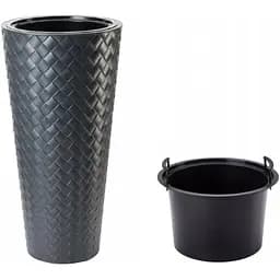 Цветочный горшок Form-Plastic Makata Slim-30 25 л антрацит (2830-014)