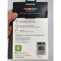 Оригінальний силіконовий чохол Samsung Silicone Case для Galaxy S24 Ultra SM-S928 Dark Violet EF-PS928TVEGWW - мініатюра 4