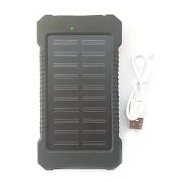 УМБ Power Bank Solar 10000mAh повербанк з сонячною панеллю і ліхтариком Black (11228) - мініатюра 5