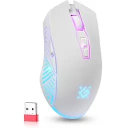 Комп'ютерна мишка Defender Pandora GM-502 LED Wireless White (52502) - мініатюра 10