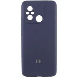 Чехол Lakshmi Silicone Cover Full Camera AAA with Logo для Xiaomi Redmi 12C Темно-синий/Midnight blue