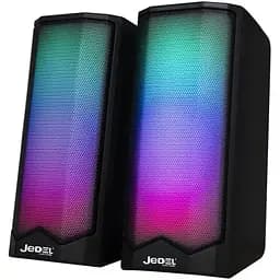Настільні колонки Jedel S-558 з LED підсвічуванням 2x5W чорний