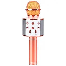 Караоке Микрофон-колонка WS858 Rose Gold