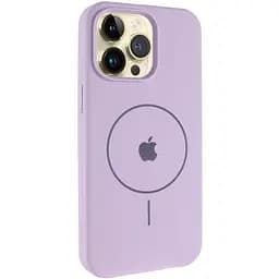 Чехол Epik Silicone Case Full Protective AA V2 with MagSafe для Apple iPhone 16 Pro 6.3 Сиреневый/Lilac