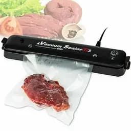 Бытовой вакуумный упаковщик Vacuum Sealer с набором пакетов 90 Вт Черный