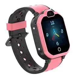 Смарт годинник телефон для дітей Lemfo H02 з GPS трекером, SIM-картою, 4G, відеодзвінками, Wi-Fi, камерою, кнопкою SOS та вологозахистом IP67 Рожевий - мініатюра 3