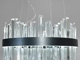 Люстра стельова LED Diasha 836/400PB, 90W, чорний, сучасний стиль для коридору, вітальні, спальні, кухні - мініатюра 3