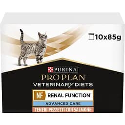 Набір вологого корму для котів Purina Pro Plan Veterinary Diets NF Renal Function Advanced Care з лососем 850 г (10 шт. x 85 г) (12278452)