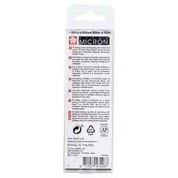 Набір лінерів Pigma Micron 4шт (0.1/0.5/10/лінер-пензель Pigma Brush) Сірий Світлий Sakura - мініатюра 2