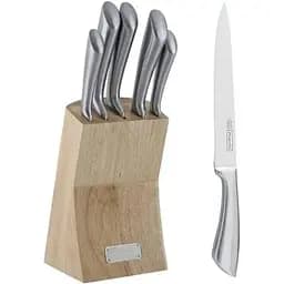 Набор ножей Kamille Perfection&Style 5 кухонных ножей и каучуковая колода-подставка kuh0007510