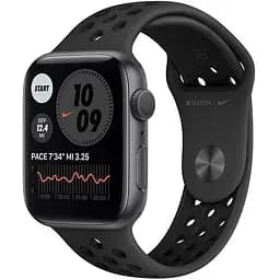 Смарт-годинник Apple Watch Nike Series 6 GPS 44mm Space Gray Aluminum Case with Anthracite/Black Nike Sport Band (MG173) [50897]