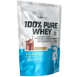 Протеїн BiotechUSA 100% Pure Whey Сhocolate-peanut butter Шоколад-арахісове масло 400 г