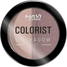 Тіні для повік перламутрові Maxi Color Colorist Duo №06 (Сяючий нюд) 3 г
