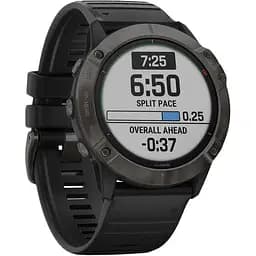 Спортивний годинник Garmin Fenix 6X Pro Solar Titanium Carbon Grey DLC with Black Band (010-02157-21) - мініатюра 3