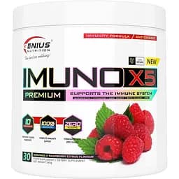 Вітамінно-мінеральний комплекс Genius Nutrition Imuno-X5 Малина 240 г