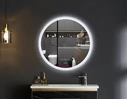 Дзеркало Mixxus Plain MC10-60 (годинник, LED-підсвічування, антизапотівання) MI6013 - мініатюра 7