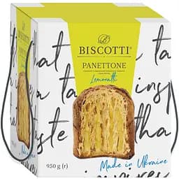 Уценка. Панетоне Biscotti Panettone Lemonatti сдобный 950 г 