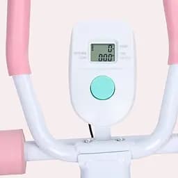 Тренажер підлоговий (myj) для преса та ніг, з гумками MM3000 Рожевий - мініатюра 5